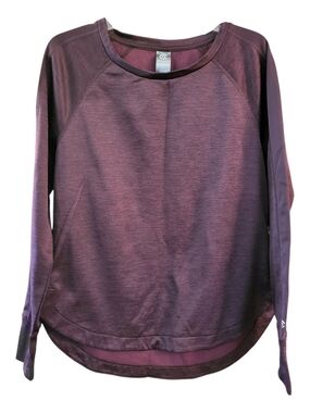 C9 by Champion Women's Purple Swirl Long Sleeve Athletic Pullover Top  - Size M